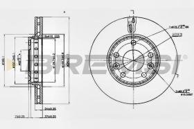 BREMSI CD7728V - DISCOS DE FRENO RENAULT, DACIA