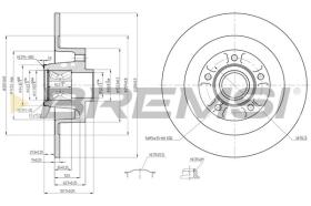 BREMSI CD7729S - DISCOS DE FRENO RENAULT