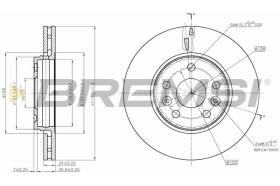 BREMSI CD7733V - DISCOS DE FRENO MERCEDES-BENZ, RENAULT