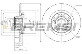 BREMSI CD7734S - DISCOS DE FRENO MERCEDES-BENZ, RENAULT