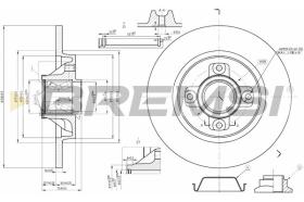 BREMSI CD7735S - DISCOS DE FRENO PEUGEOT, CITROEN, DS