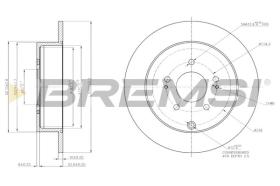 BREMSI CD7737S - DISCOS DE FRENO OPEL, PEUGEOT, CITROEN