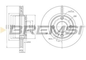 BREMSI CD7740V - DISCOS DE FRENO FORD, OPEL