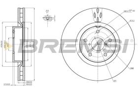 BREMSI CD7749V - DISCOS DE FRENO OPEL, SUBARU