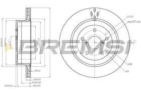 BREMSI CD7751V - DISCOS DE FRENO OPEL, SUBARU