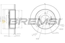 BREMSI CD7752S - DISCOS DE FRENO OPEL, KIA