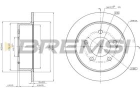 BREMSI CD7753S - DISCOS DE FRENO SSANGYONG