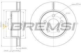 BREMSI CD7759V - DISCOS DE FRENO OPEL, JEEP, DODGE