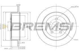 BREMSI CD7760S - DISCOS DE FRENO OPEL, JEEP, DODGE