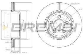 BREMSI CD7766V - DISCOS DE FRENO OPEL, LANCIA, CHRYSLER