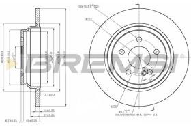 BREMSI CD7770S - DISCOS DE FRENO MERCEDES-BENZ, OPEL