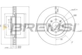 BREMSI CD7773V - DISCOS DE FRENO FIAT, OPEL, ABARTH