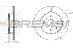 BREMSI CD7774V - DISCOS DE FRENO OPEL, DAIHATSU, SUBARU, DACIA