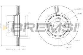 BREMSI CD7775V - DISCOS DE FRENO OPEL, HONDA