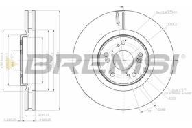 BREMSI CD7777V - DISCOS DE FRENO HONDA