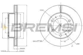 BREMSI CD7783V - DISCOS DE FRENO TOYOTA