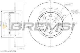 BREMSI CD7784S - DISCOS DE FRENO FIAT, OPEL, VAUXHALL