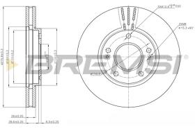 BREMSI CD7786V - DISCOS DE FRENO OPEL, HYUNDAI