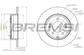 BREMSI CD7787S - DISCOS DE FRENO OPEL, KIA, HYUNDAI