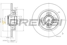 BREMSI CD7791S - DISCOS DE FRENO PEUGEOT