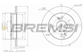 BREMSI CD7793S - DISCOS DE FRENO OPEL, HYUNDAI, KIA