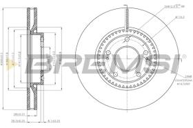 BREMSI CD7795V - DISCOS DE FRENO KIA, HYUNDAI