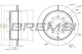 BREMSI CD7799V - DISCOS DE FRENO TOYOTA