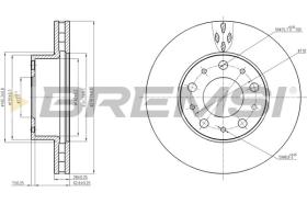 BREMSI CD7800V - DISCOS DE FRENO FIAT, PEUGEOT, CITROEN