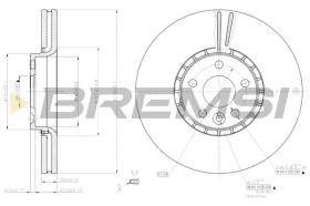 BREMSI CD7801V - DISCOS DE FRENO VOLVO