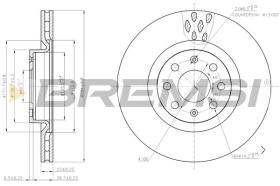 BREMSI CD7804S - DISCOS DE FRENO OPEL, VAUXHALL, CHEVROLET