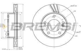 BREMSI CD7810V - DISCOS DE FRENO SSANGYONG