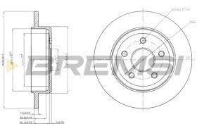 BREMSI CD7813S - DISCOS DE FRENO JEEP