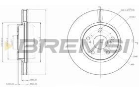 BREMSI CD7814V - DISCOS DE FRENO LEXUS