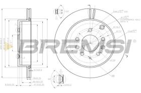 BREMSI CD7819V - DISCOS DE FRENO MAZDA