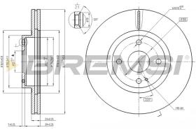 BREMSI CD7839V - DISCOS DE FRENO MAZDA