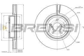 BREMSI CD7841V - DISCOS DE FRENO SUBARU