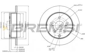 BREMSI CD7846S - DISCOS DE FRENO TOYOTA