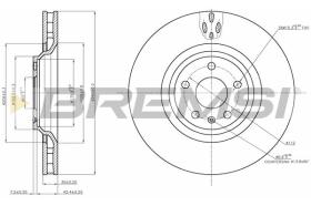 BREMSI CD7847V - DISCOS DE FRENO AUDI