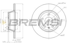 BREMSI CD7848S - DISCOS DE FRENO AUDI