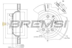 BREMSI CD7855V - DISCOS DE FRENO VW, AUDI, PORSCHE