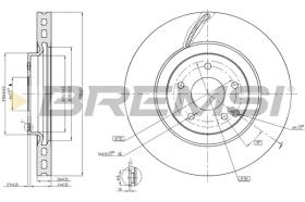 BREMSI CD7856V - DISCOS DE FRENO MERCEDES-BENZ