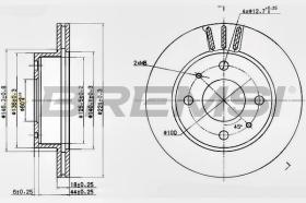 BREMSI CD7858V - DISCOS DE FRENO SUBARU