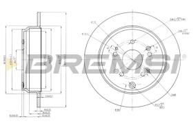 BREMSI CD7860S - DISCOS DE FRENO HONDA