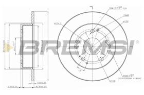 BREMSI CD7861S - DISCOS DE FRENO HONDA