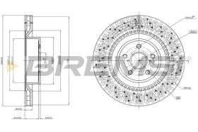 BREMSI CD7862V - DISCOS DE FRENO LEXUS