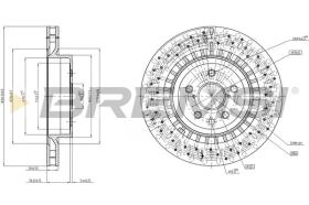 BREMSI CD7863V - DISCOS DE FRENO LEXUS