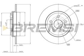 BREMSI CD7866S - DISCOS DE FRENO TOYOTA