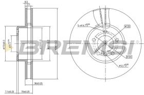 BREMSI CD7867V - DISCOS DE FRENO BMW