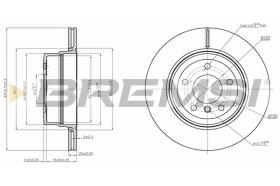 BREMSI CD7868V - DISCOS DE FRENO BMW