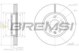 BREMSI CD7870V - DISCOS DE FRENO OPEL, VAUXHALL, CHEVROLET